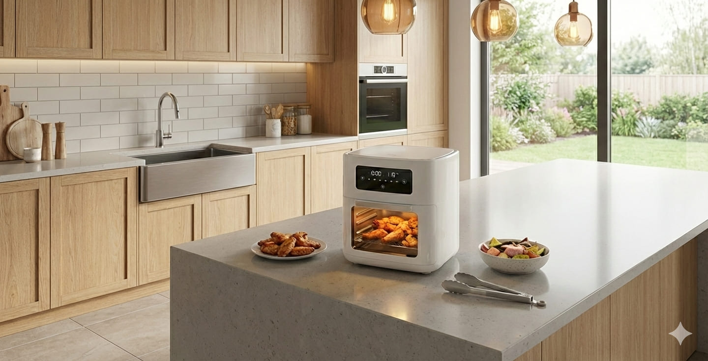 air fryer in kitchen