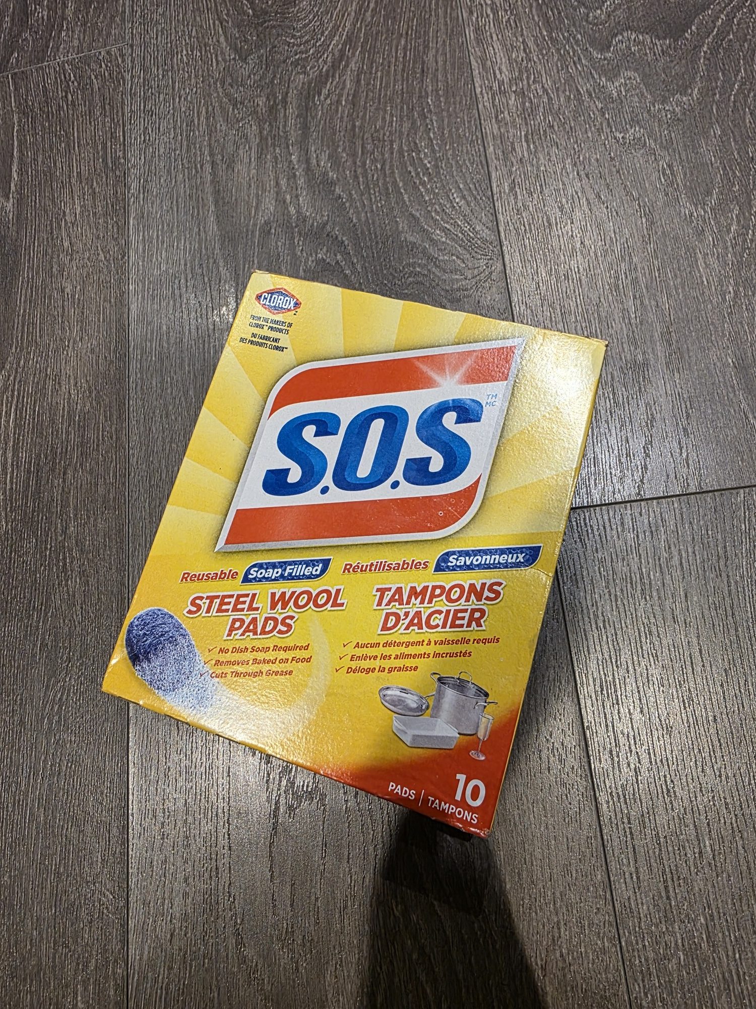 Box of steel wool cleaning pads