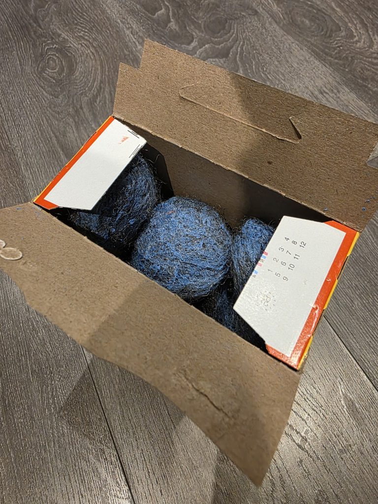 steel wool pads packages inside